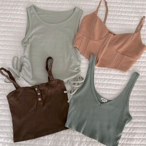 4 Crop tops & bralettes, size Small, SHEIN, Garage & other brands